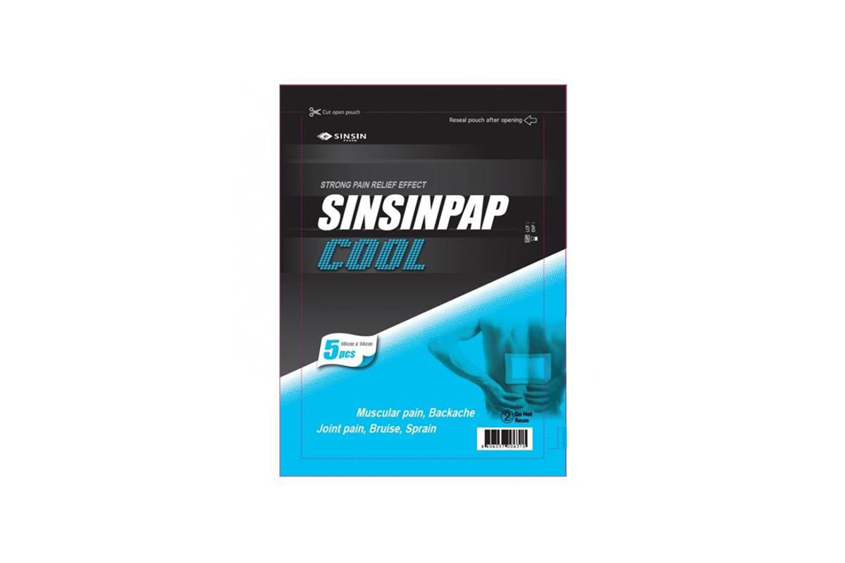 SINSINPAP COOL 5PCS 10X14 CM - Berlin Pharmacy