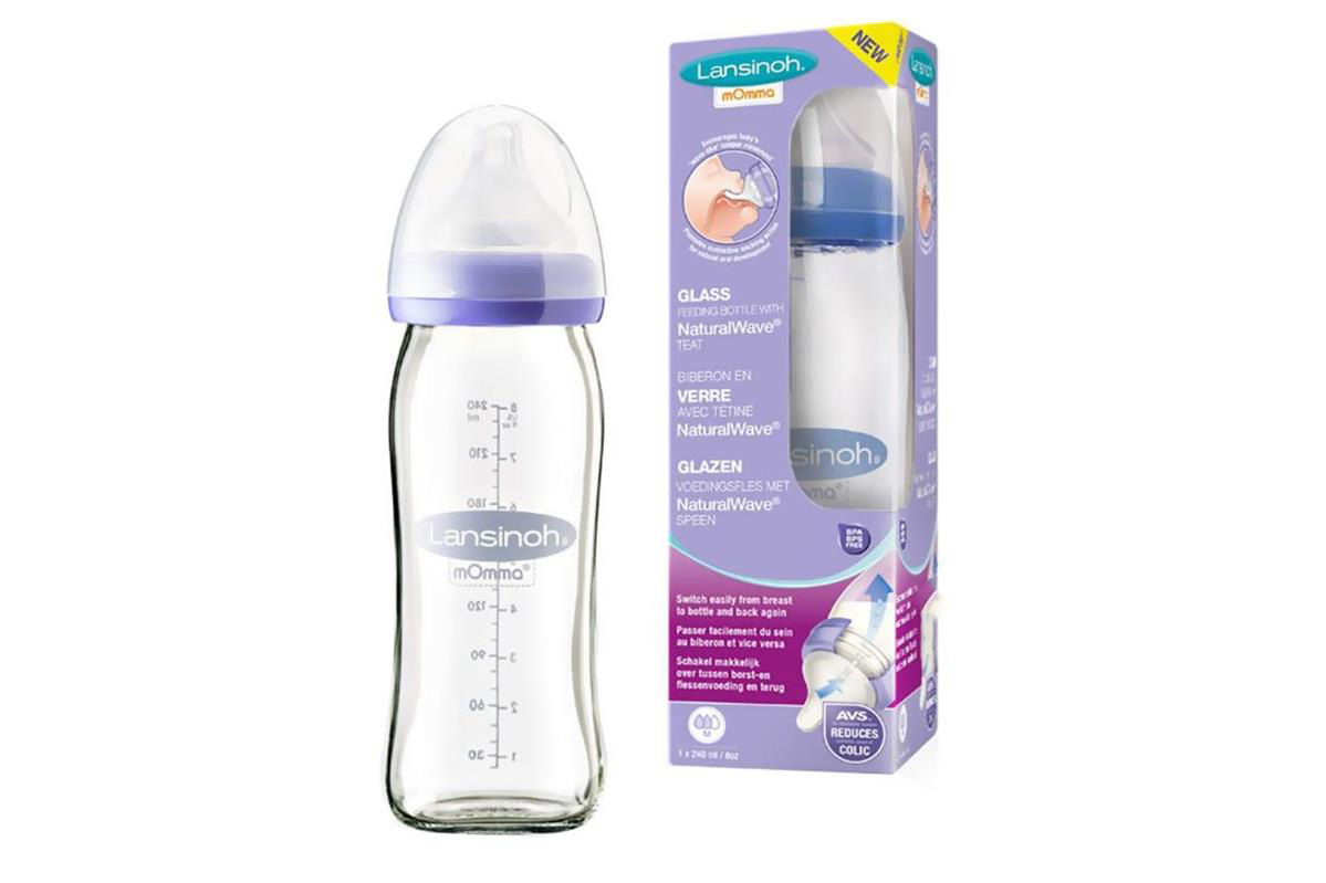 LANSINOH GLASS FEEDING BOTTLE 240 ML - Berlin Pharmacy