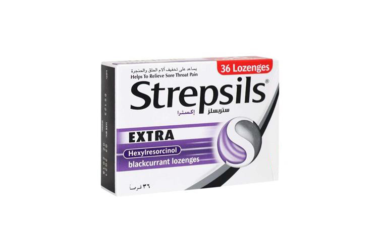 STREPSILS EXTRA BLACKCURRANT 36 LOZENGES - Berlin Pharmacy