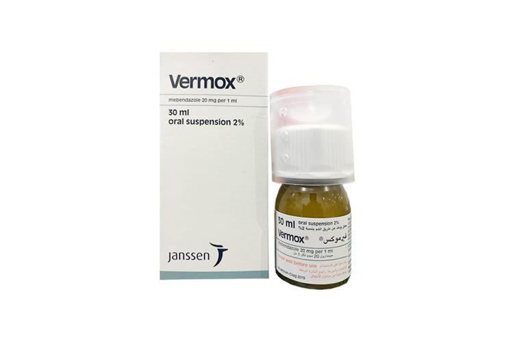 VERMOX SUSPENSION 2% 20 MG 30 ML - Berlin Pharmacy