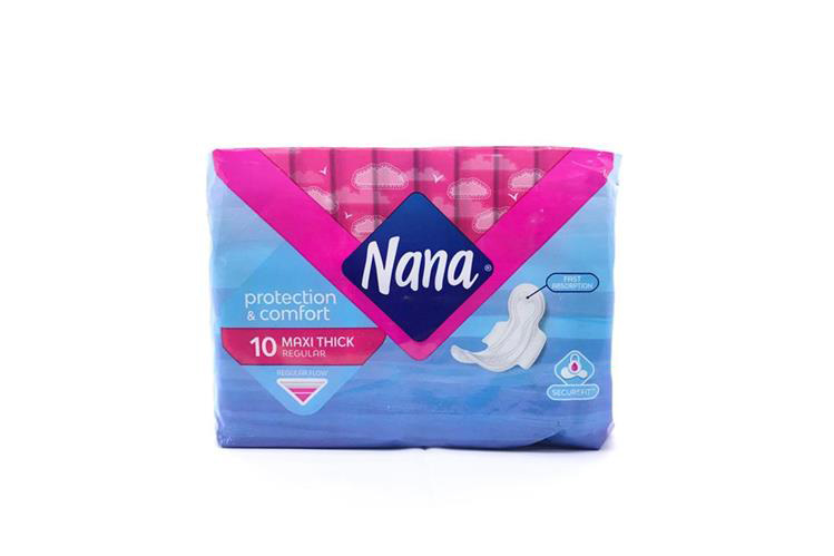 NANA MAXI  THICK REGULAR 10PADS - Berlin Pharmacy