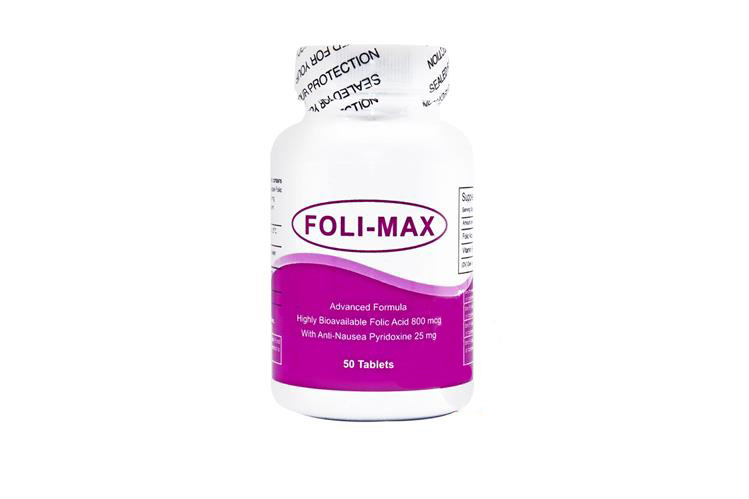 FOLI MAX FOLIC ACID 800MCG 50 TABLET - Berlin Pharmacy