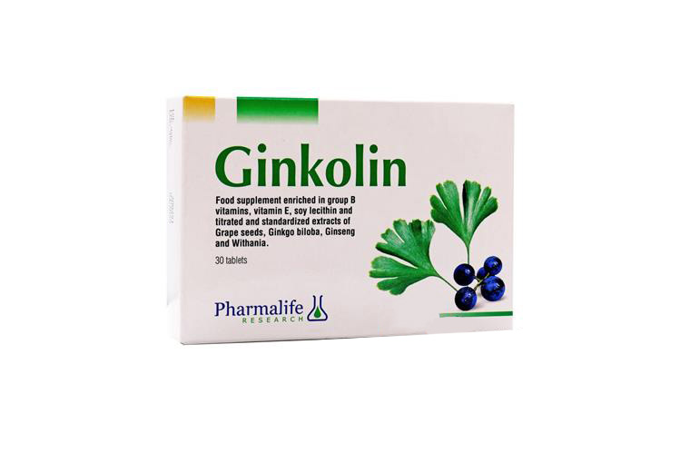 GINKOLIN 30 TABLETS - Berlin Pharmacy