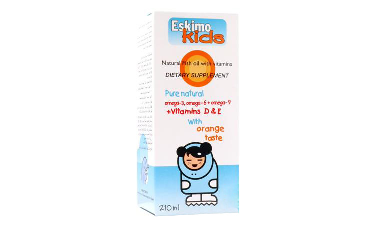 ESKIMO KIDS SYRUP  210 ML ORANGE FLAVOUR - Berlin Pharmacy