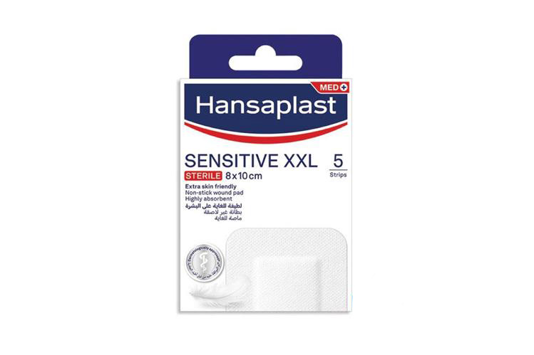 HANSAPLAST SENSITIVE XXL 8X10CM 5 STRIPS - Berlin Pharmacy