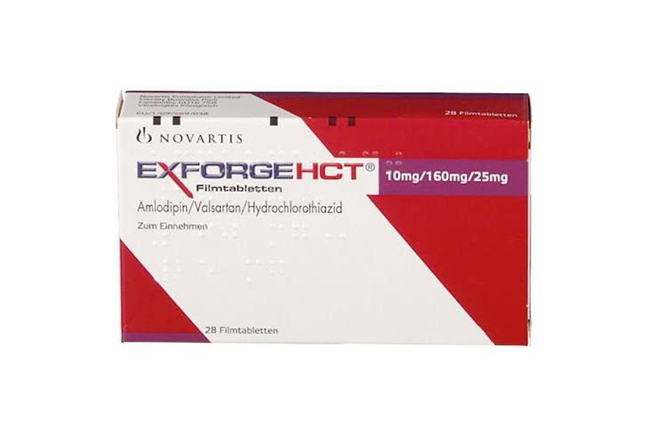 EXFORGE HCT 10 MG / 160 MG / 25 MG 28 TAB - Berlin Pharmacy