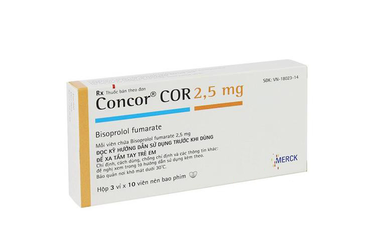 CONCOR COR 2.5 MG 30 TABLETS - Berlin Pharmacy