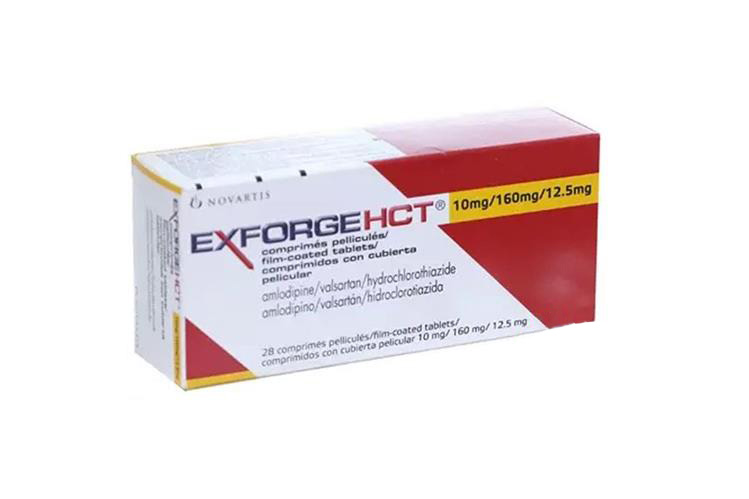 EXFORGE HCT 10 MG / 160 MG / 12.5 MG 28 TABLETS - Berlin Pharmacy