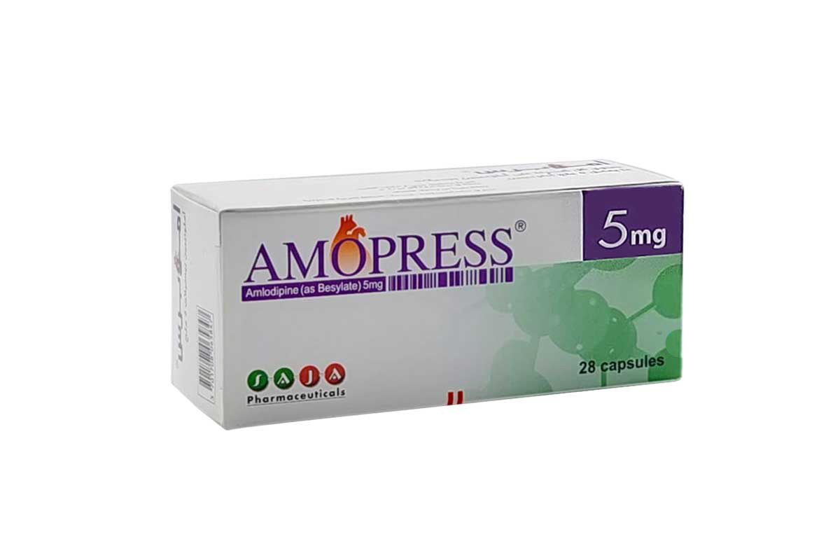 AMOPRESS 5MG 28 CAPSULES - Berlin Pharmacy