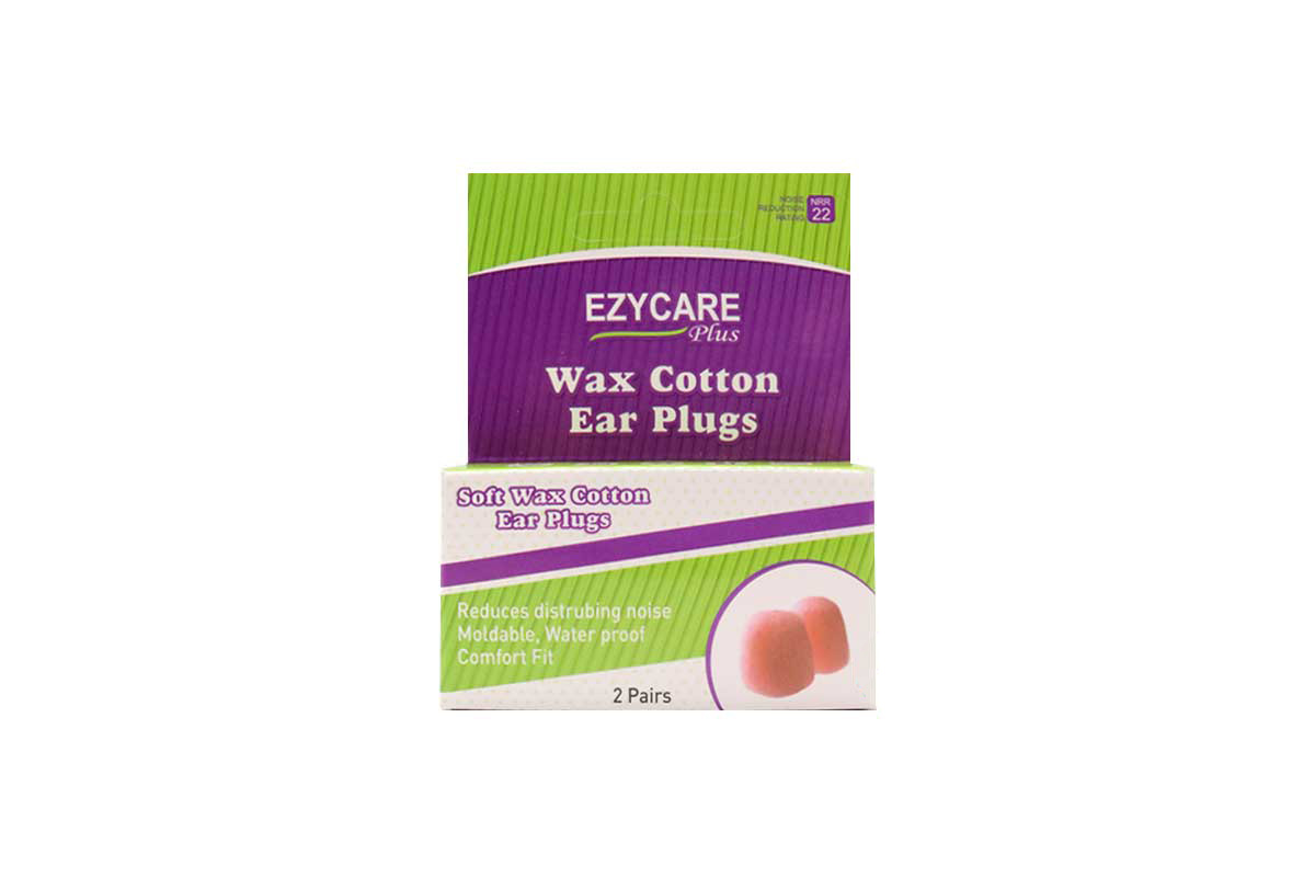 EZYCARE WAX COTTON EAR PLUGS 11241 - Berlin Pharmacy