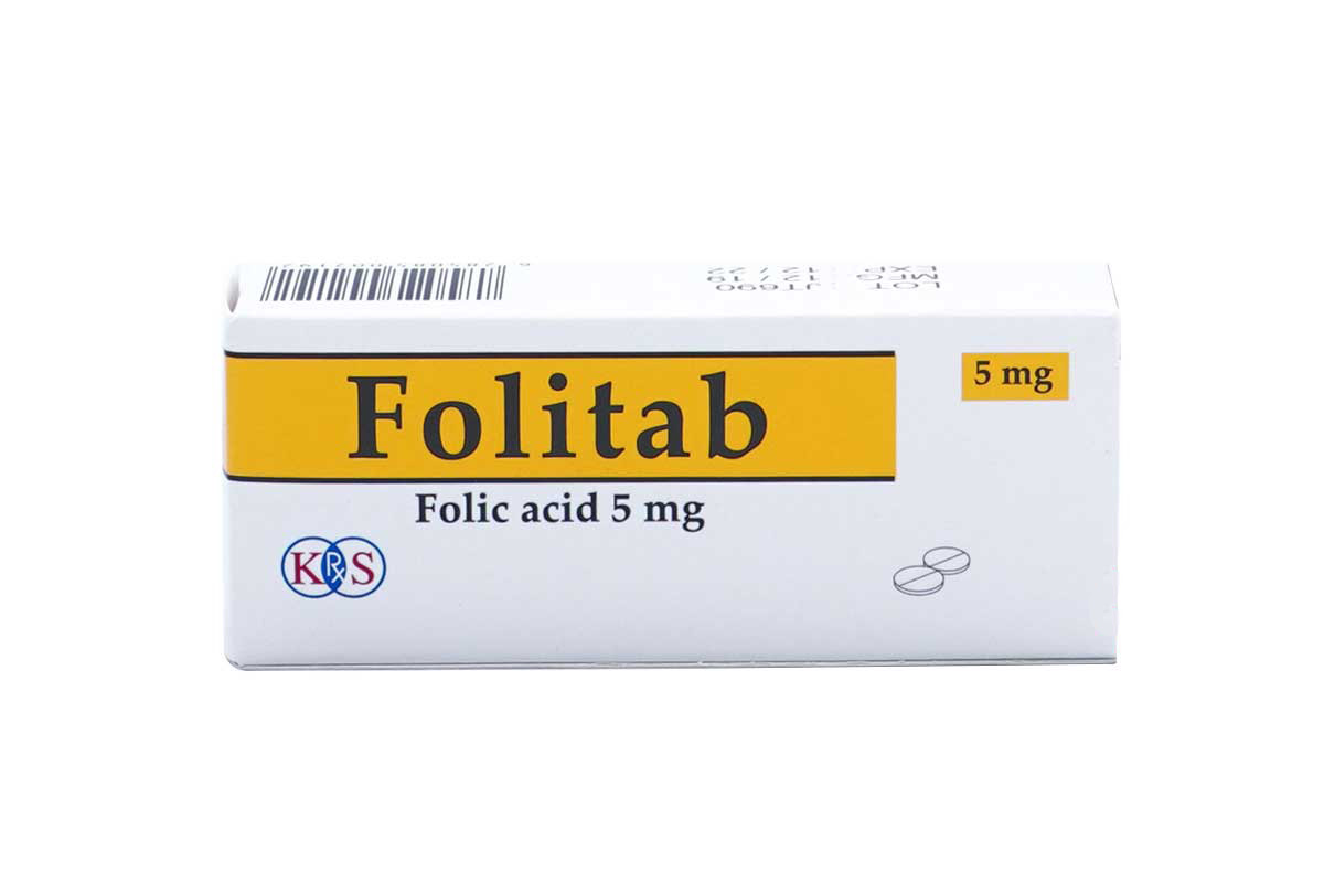 FOLITAB 5 MG 20 TABLETS - Berlin Pharmacy