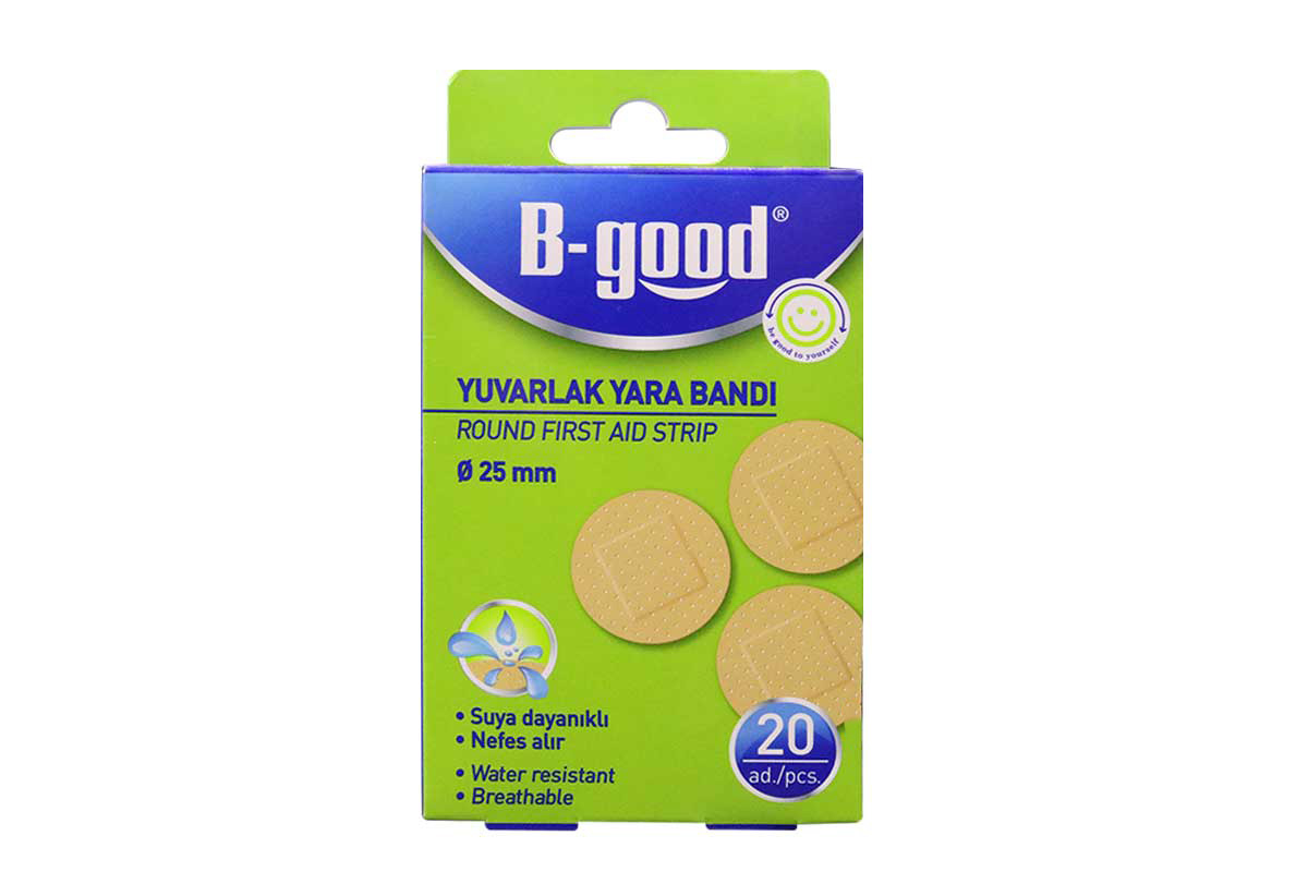 B GOOD ROUND FIRST AID STRIP 20 PCS - Berlin Pharmacy