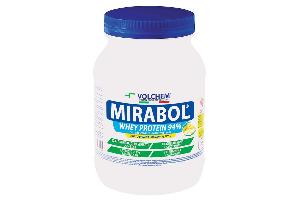 VOLCHEM MIRABOL WHEY PROTEIN 94% BANANA 750G - Berlin Pharmacy