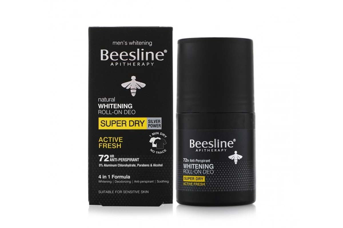 BEESLINE WHITENING DEO ROLL SUPER DRY ACTIVE FRESH 72H 50ML - Berlin Pharmacy