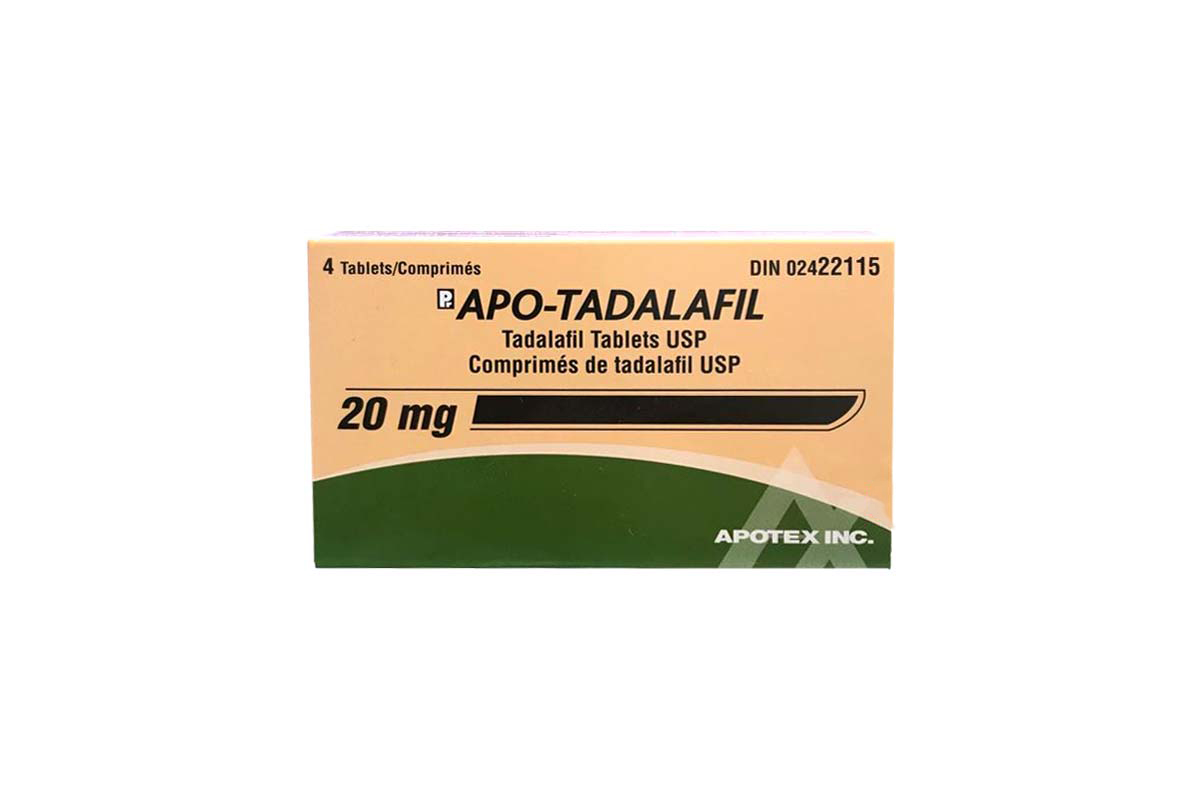 APO TADALAFIL 20 MG 4 TABLETS - Berlin Pharmacy