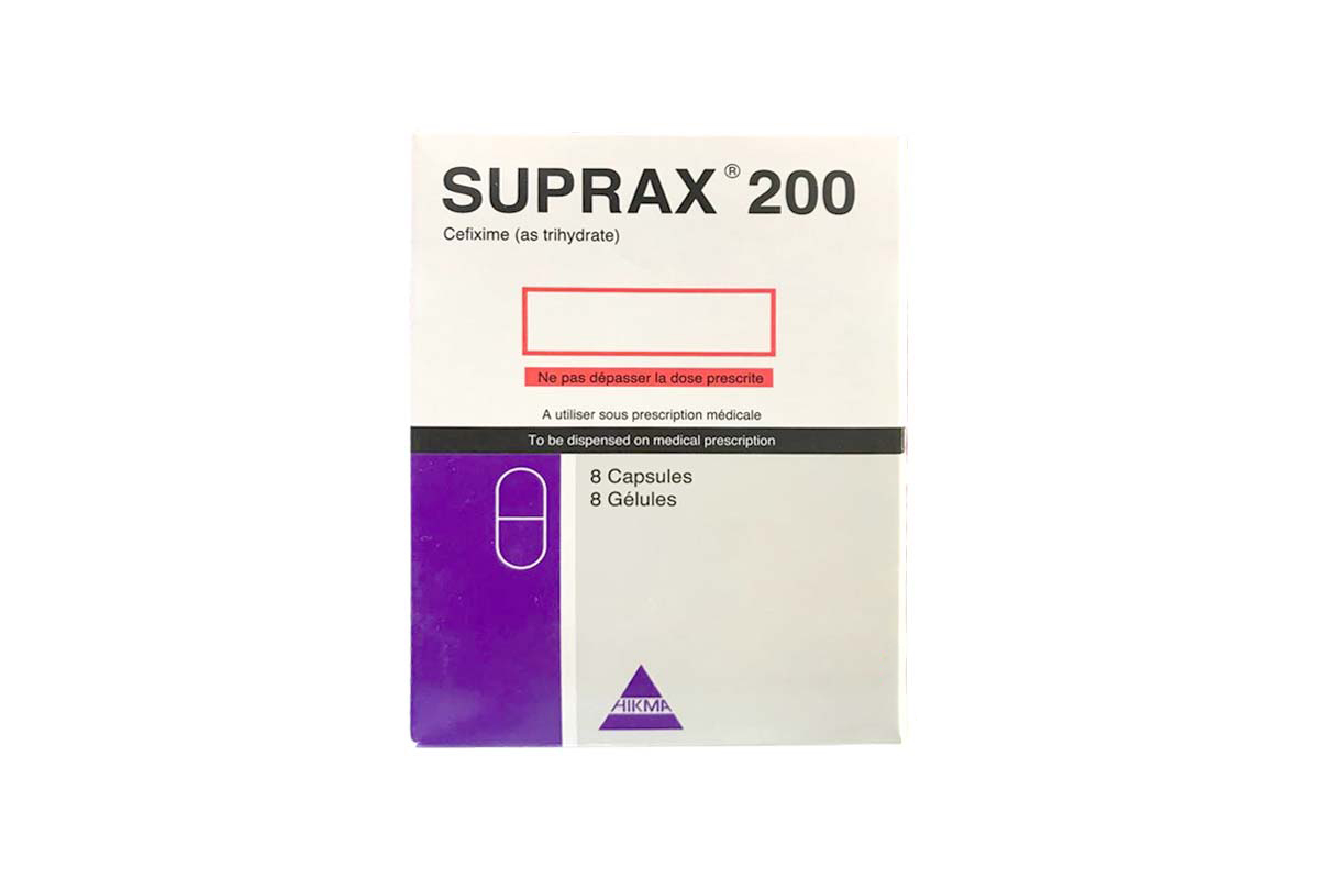 SUPRAX 200MG 8CAPSULES - Berlin Pharmacy