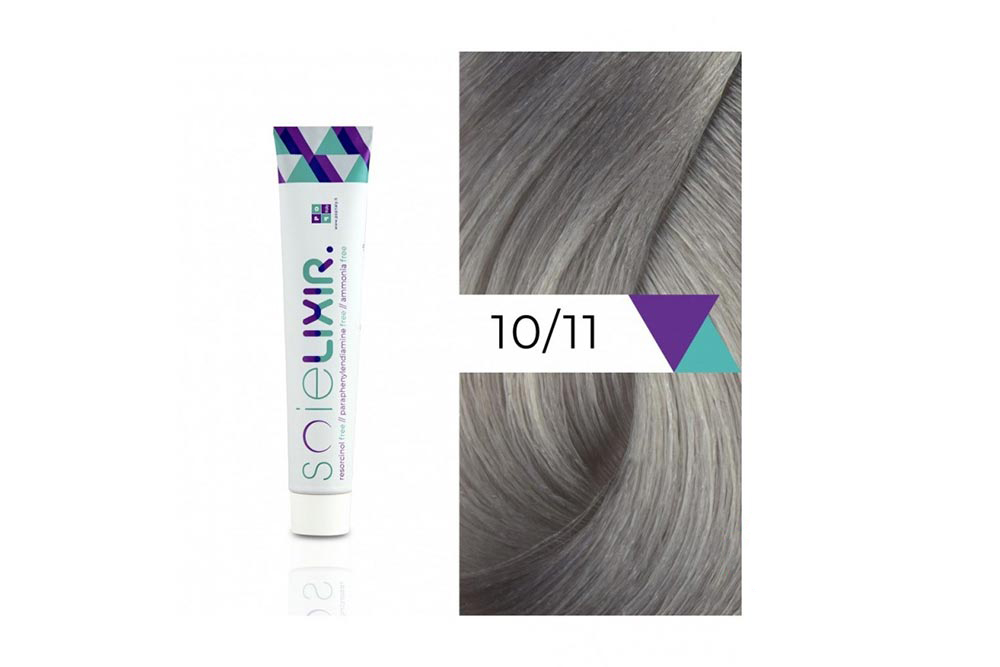 SOIELIXIR AMMONIA FREE HAIR COLOR 10/11 EXTRA LIGHT BLONDE INTENSE ASH 100 ML - Berlin Pharmacy