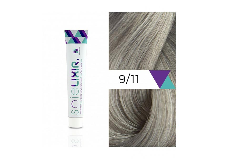 SOIELIXIR AMMONIA FREE HAIR COLOR 9/11 VERY LIGHT BLONDE INTENSE ASH 100 ML - Berlin Pharmacy