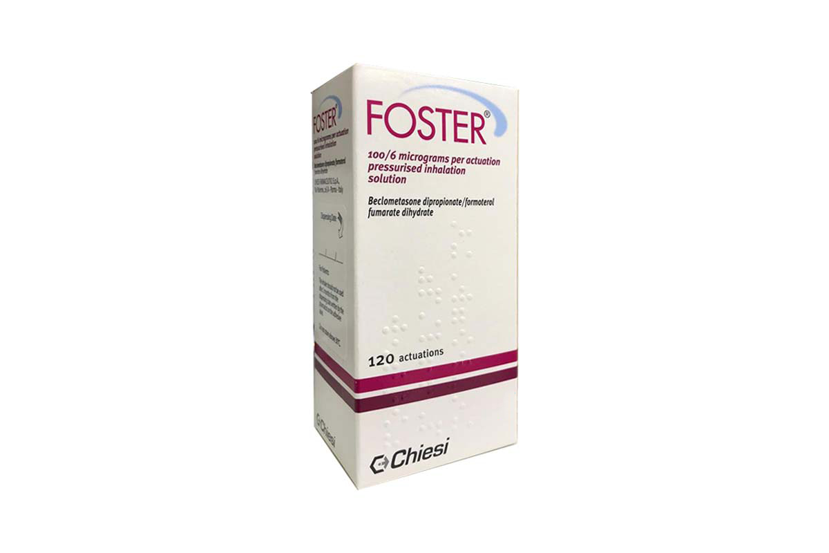 FOSTER 100/6 MICROGRAMS INH 120 ACTUATIONS - Berlin Pharmacy