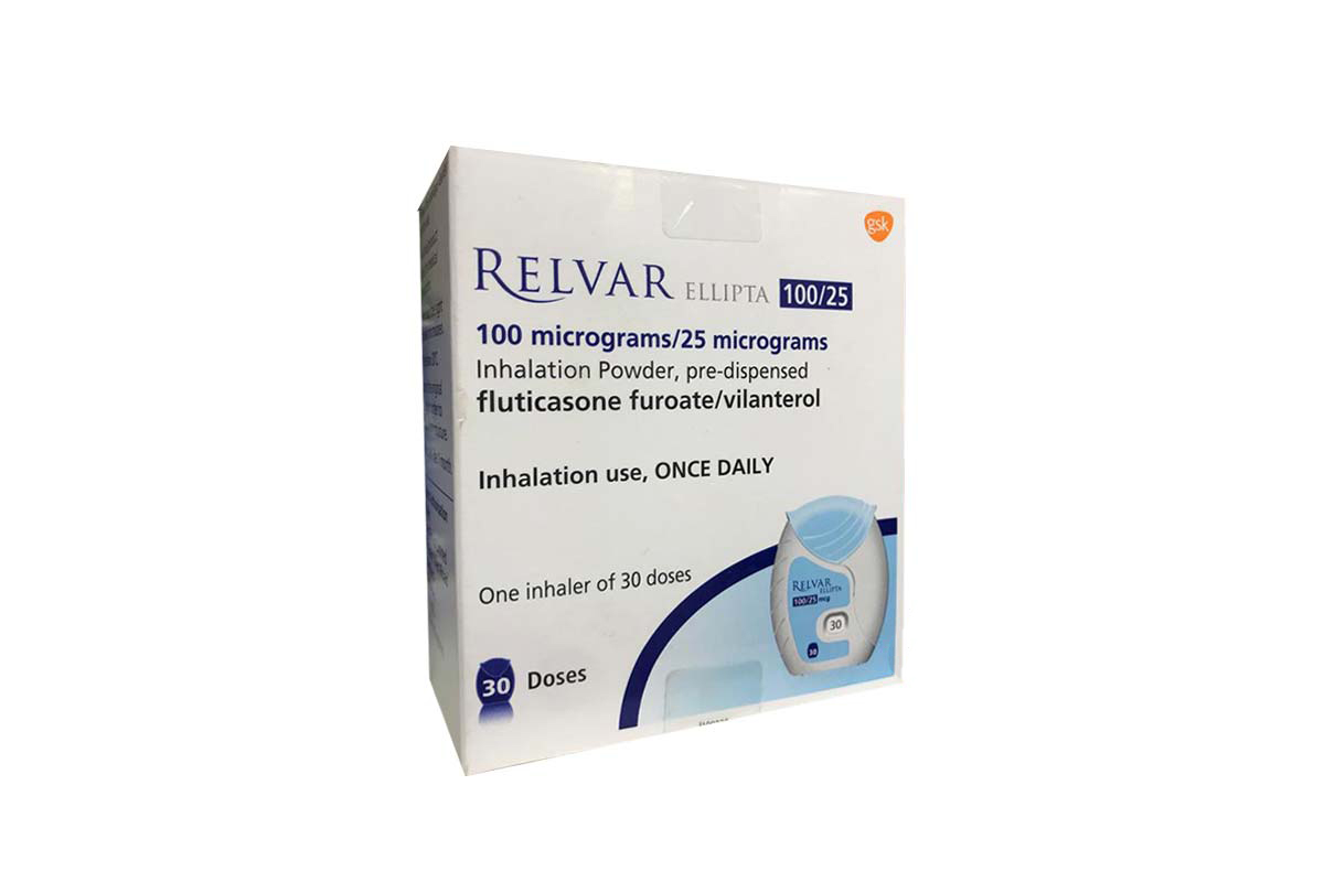 RELVAR ELLIPTA 100/25 MCG 30 DOES - Berlin Pharmacy