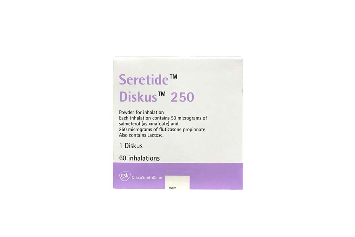 SERETIDE 250 MCG DISKUS 60 DOSE 1 PCK - Berlin Pharmacy