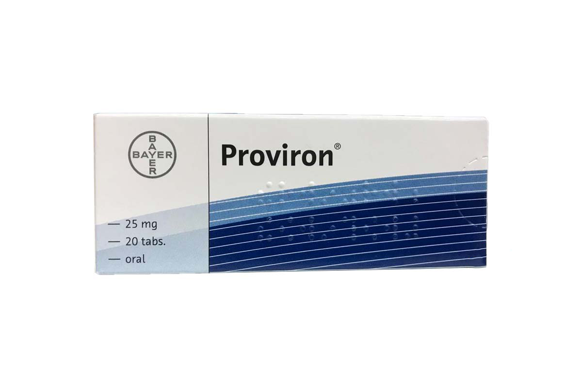 PROVIRON TABLETS 25MG 20 TAB - Berlin Pharmacy