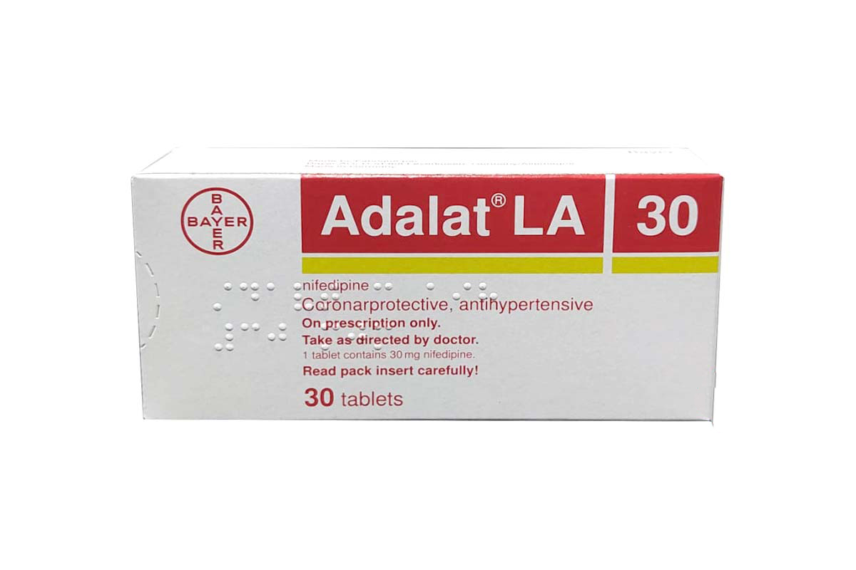 ADALAT LA 30MG 30 TABLETS - Berlin Pharmacy