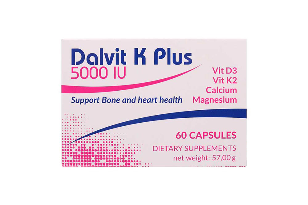 DALVIT K PLUS 5000 IU D3 60 CAPSULES - Berlin Pharmacy