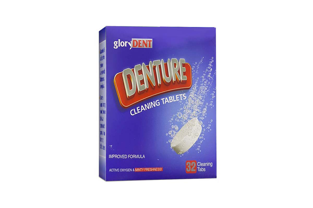 GLORY DENT DENTURE CLEANING 32 TABLETS - Berlin Pharmacy