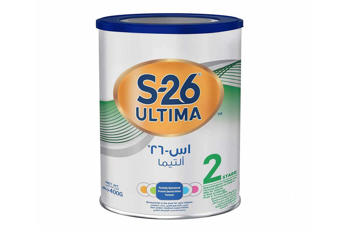 اس 26 التيما حليب رقم 2 من عمر 6 الي 12 شهر 400 جم - صيدلية برلين