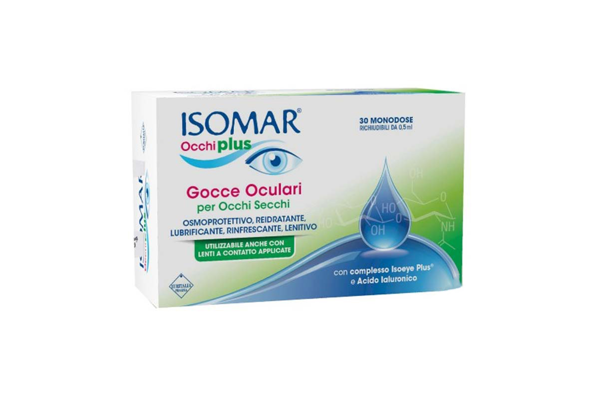 ISOMAR OCCHI PLUS GOCCE OCULARI 0.5 ML 30 MONODOSE - Berlin Pharmacy