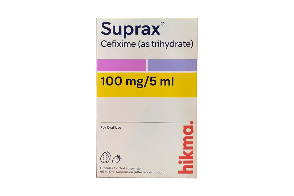 SUPRAX 100MG 5ML SUSPENSION 60 ML - Berlin Pharmacy