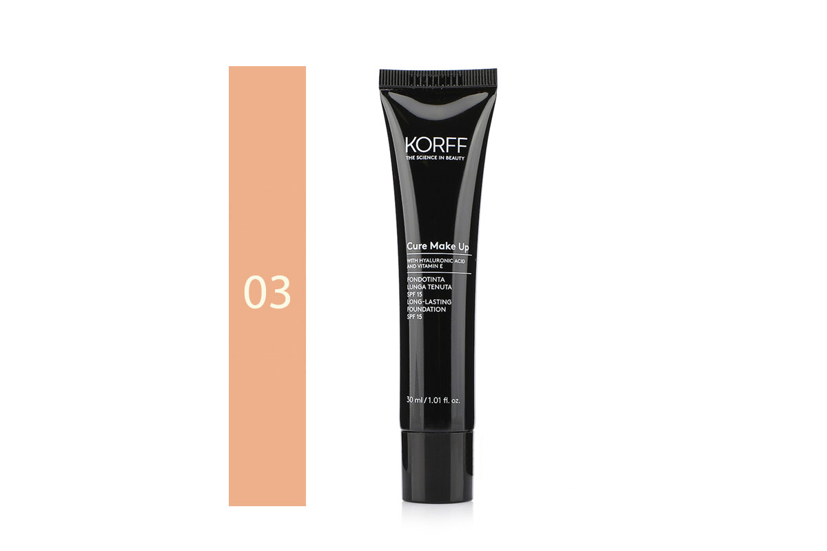 KORFF CURE MAKEUP LONG LASTING FOUNDATION SPF 15 03 30 ML - Berlin Pharmacy