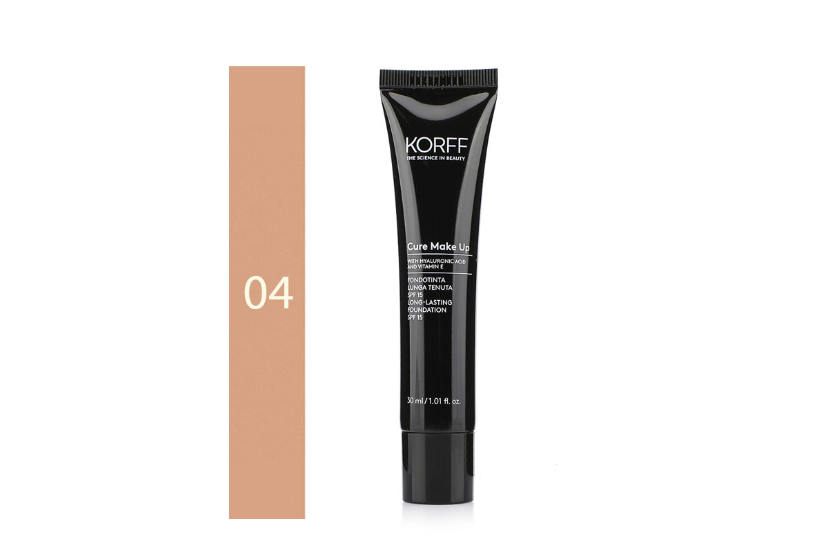 KORFF CURE MAKEUP LONG LASTING FOUNDATION SPF 15 04 30 ML - Berlin Pharmacy
