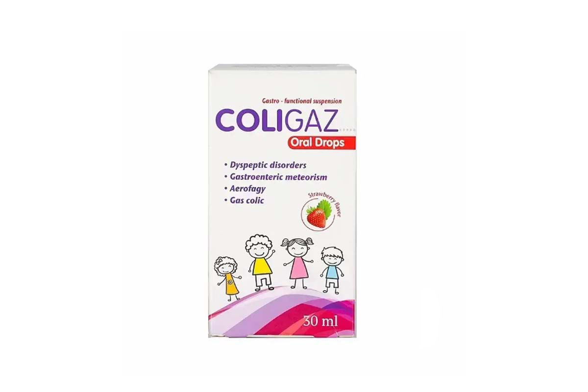 COLIGAZ ORAL DROPS STRAWBERRY FLAVOR 30 ML - Berlin Pharmacy