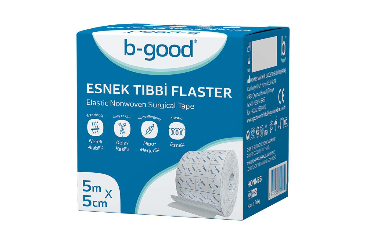 B GOOD ELASTIC NONWOVEN SURGICAL TAPE 5M X 5CM - Berlin Pharmacy