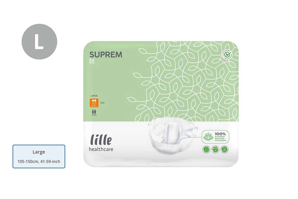 LILLE HEALTHCARE SUPREM FIT LARGE EXTRA PLUS 24 PCS - Berlin Pharmacy