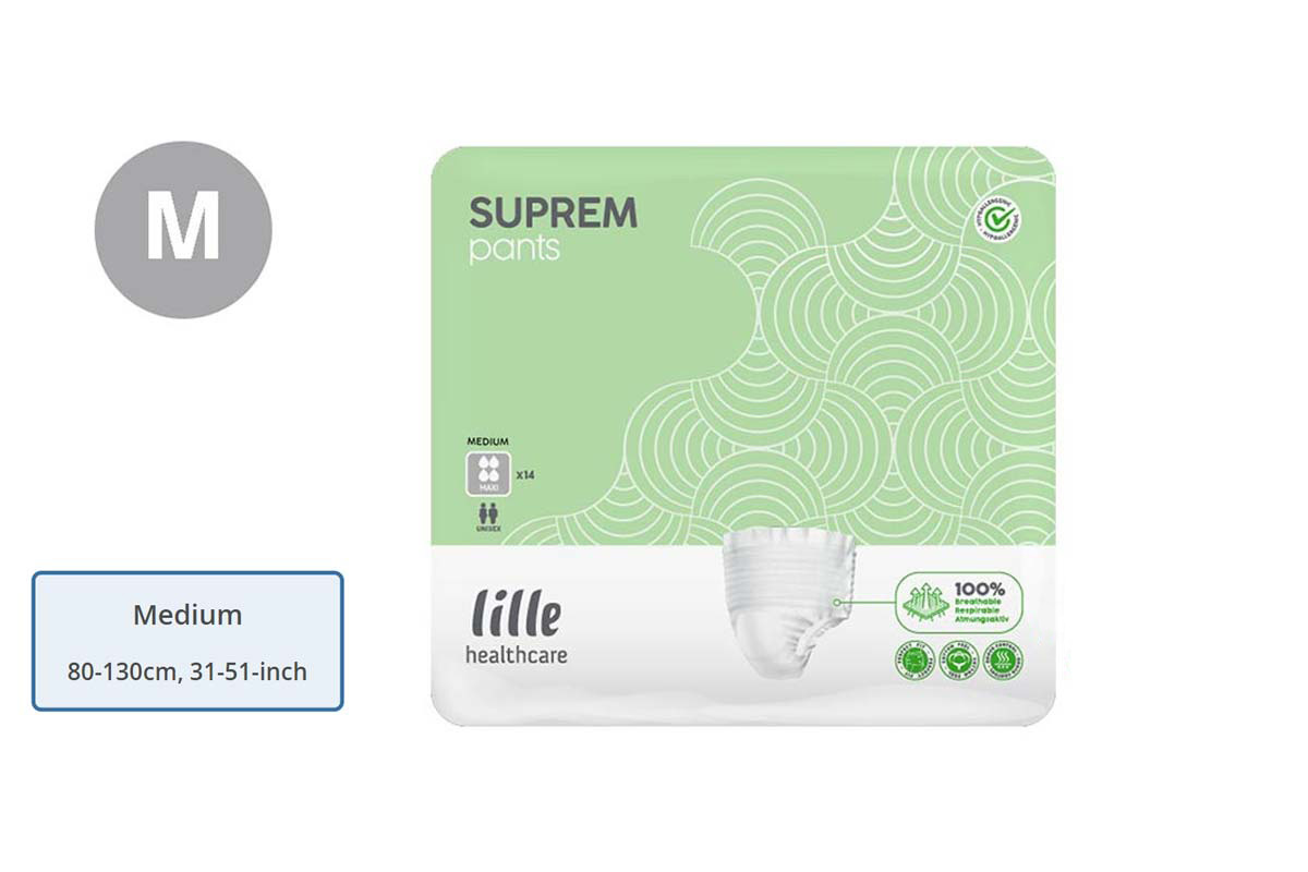 LILLE HEALTHCARE SUPREM PANTS MEDIUM 14 PCS - Berlin Pharmacy