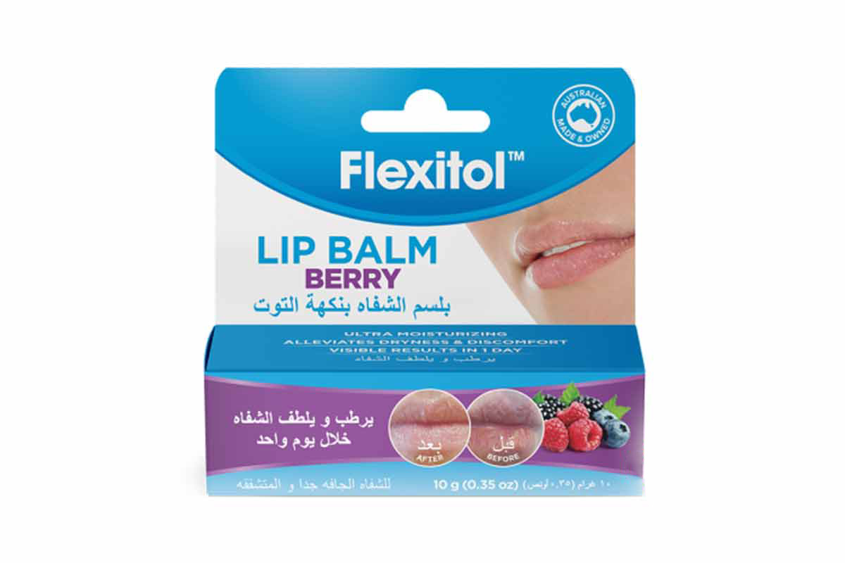 فليكستول بلسم مرطب للشفاه بنكهة التوت 10 جرام - صيدلية برلين