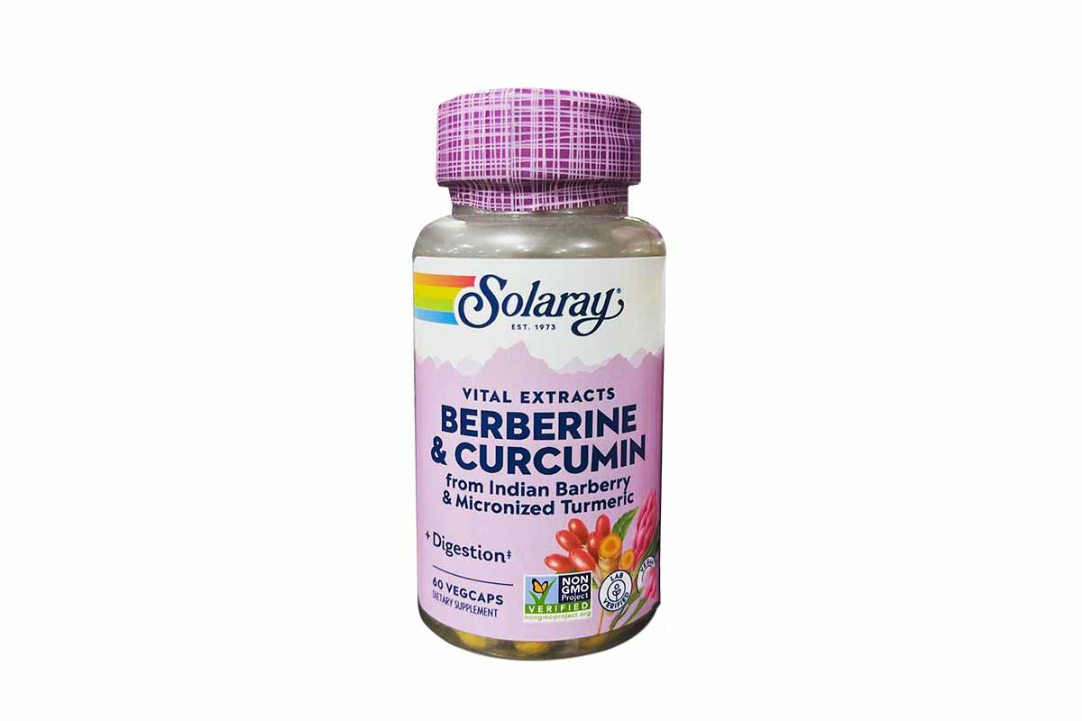 SOLARAY BERBERINE AND CURCUMIN 60 VEGCAPS - Berlin Pharmacy