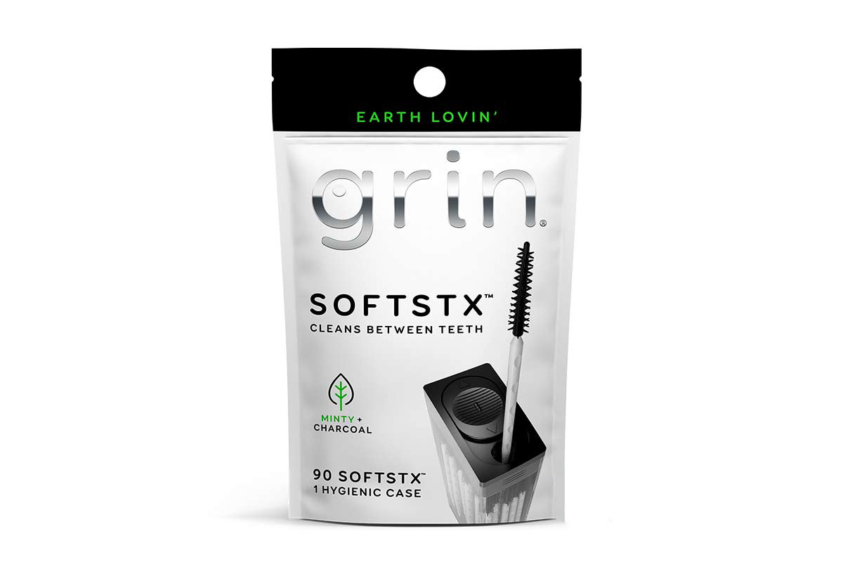 GRIN SOFTSTX CLEANS BETWEEN TEETH BLACK 90 PCS - Berlin Pharmacy