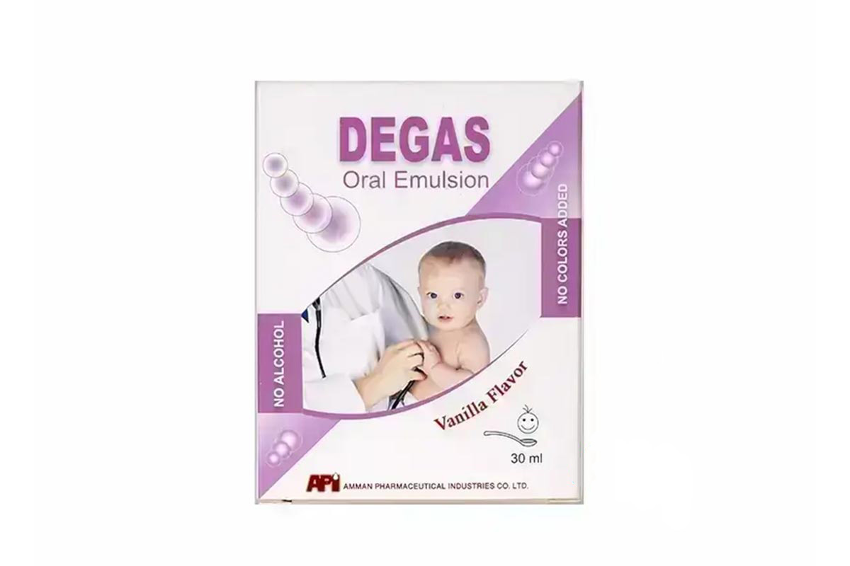 DEGAS ORAL EMULSION VANILLA FLAVOR DROPS 30 ML - Berlin Pharmacy