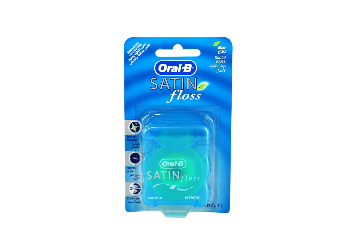 ORAL B SATIN FLOSS MINT 25M - Berlin Pharmacy