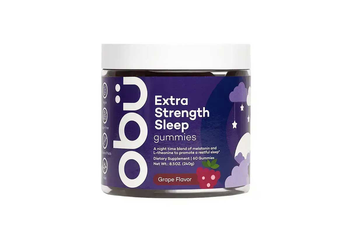 OBU EXTRA STRENGTH SLEEP WITH GRAPE FLAVOR 60 GUMMIES - Berlin Pharmacy