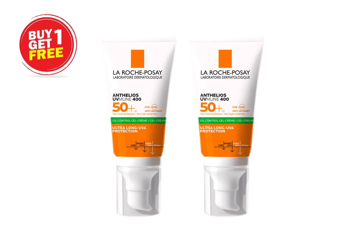 BOX BUY1GET1 LA ROCHE POSAY ANTHELIOS SPF 50 PLUS OILY SKIN 50 ML - Berlin Pharmacy