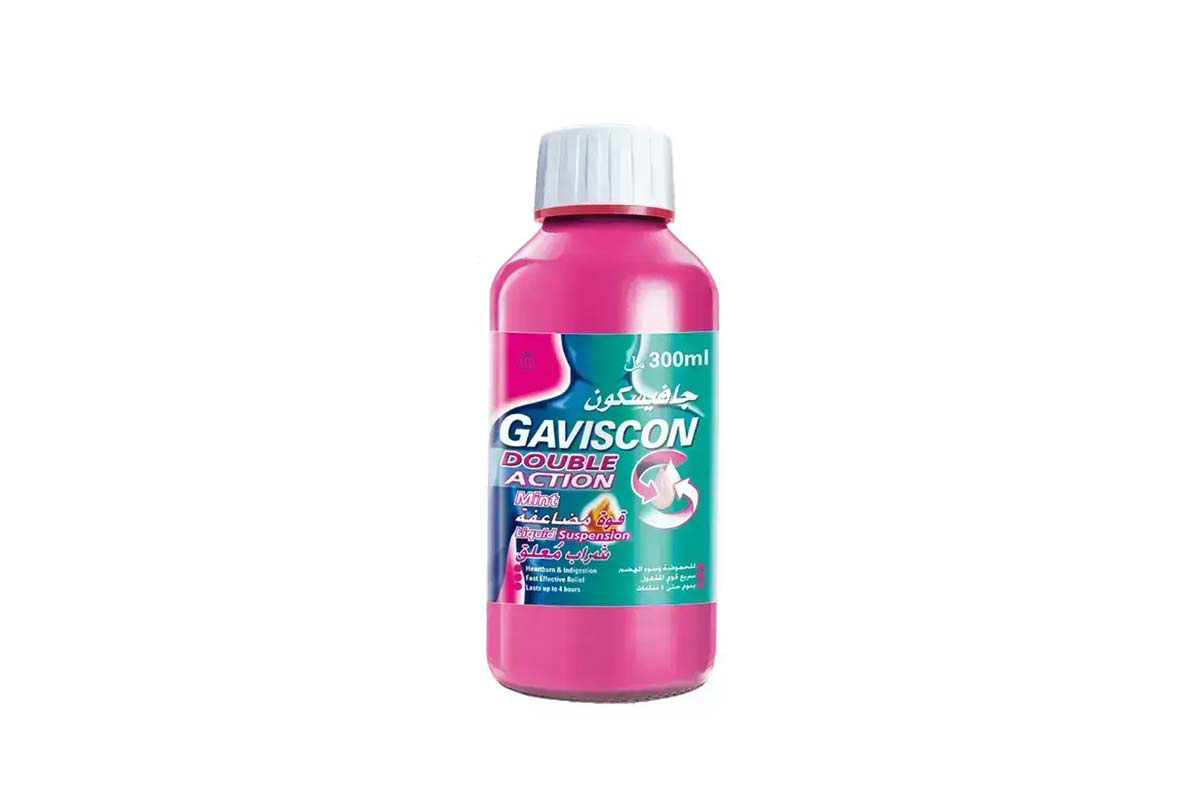 GAVISCON DOUBLE ACTION MINT LIQUID SUSPENSION 300 ML - Berlin Pharmacy