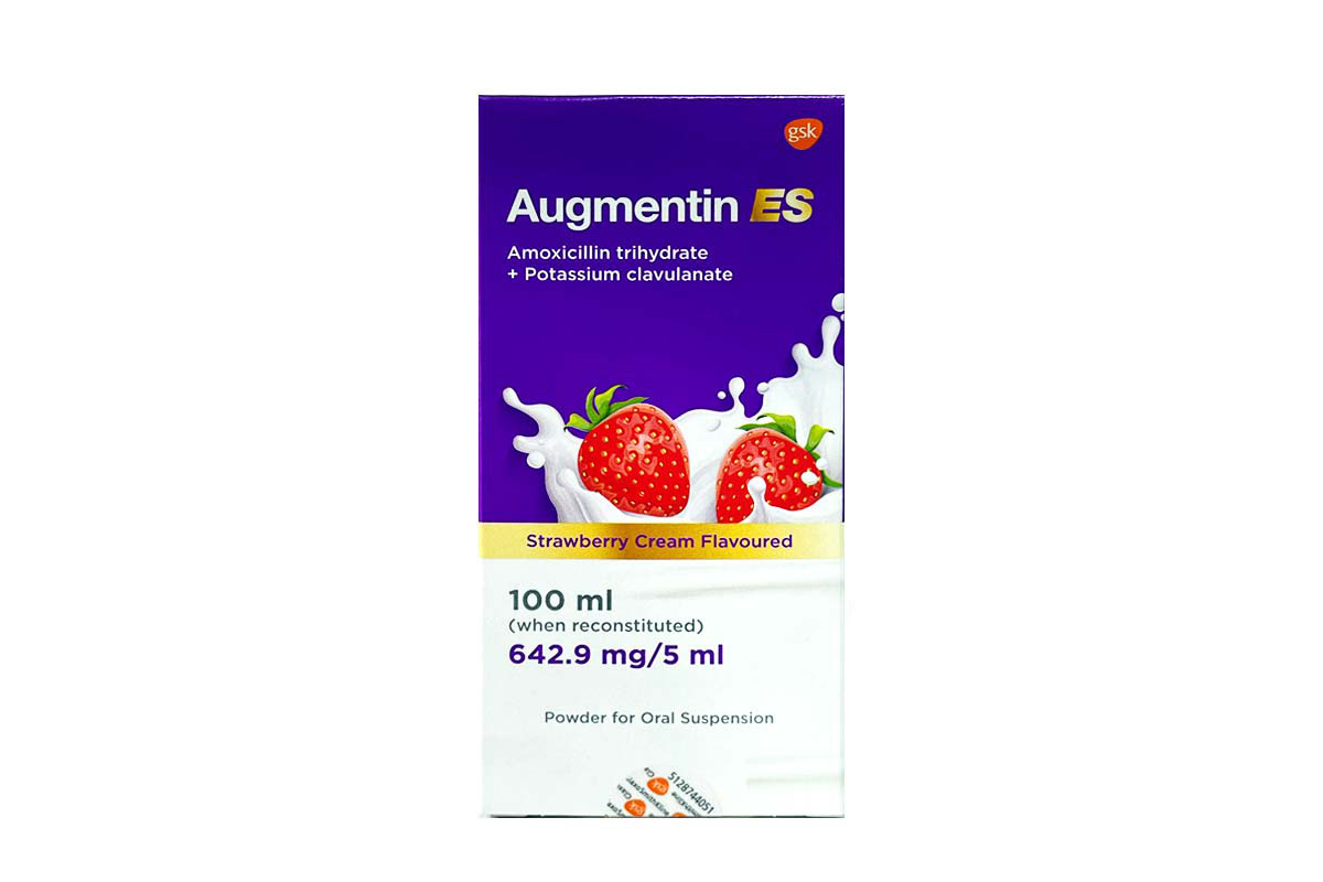 AUGMENTIN ES 642.9MG/5ML  SUSPENSION - Berlin Pharmacy