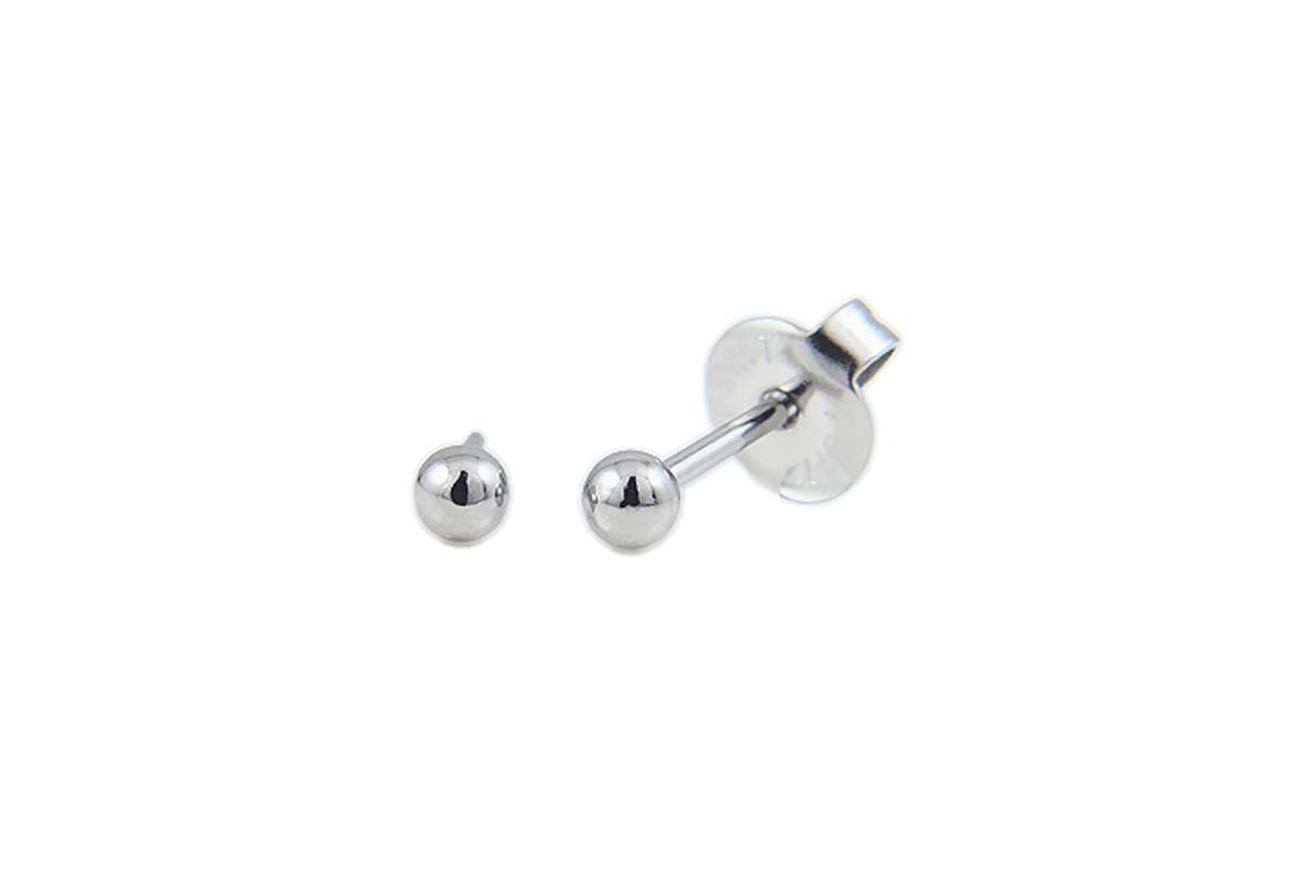 PRIMED EAR PIERCING 23-300 S/S 3MM BALL SILVER - Berlin Pharmacy