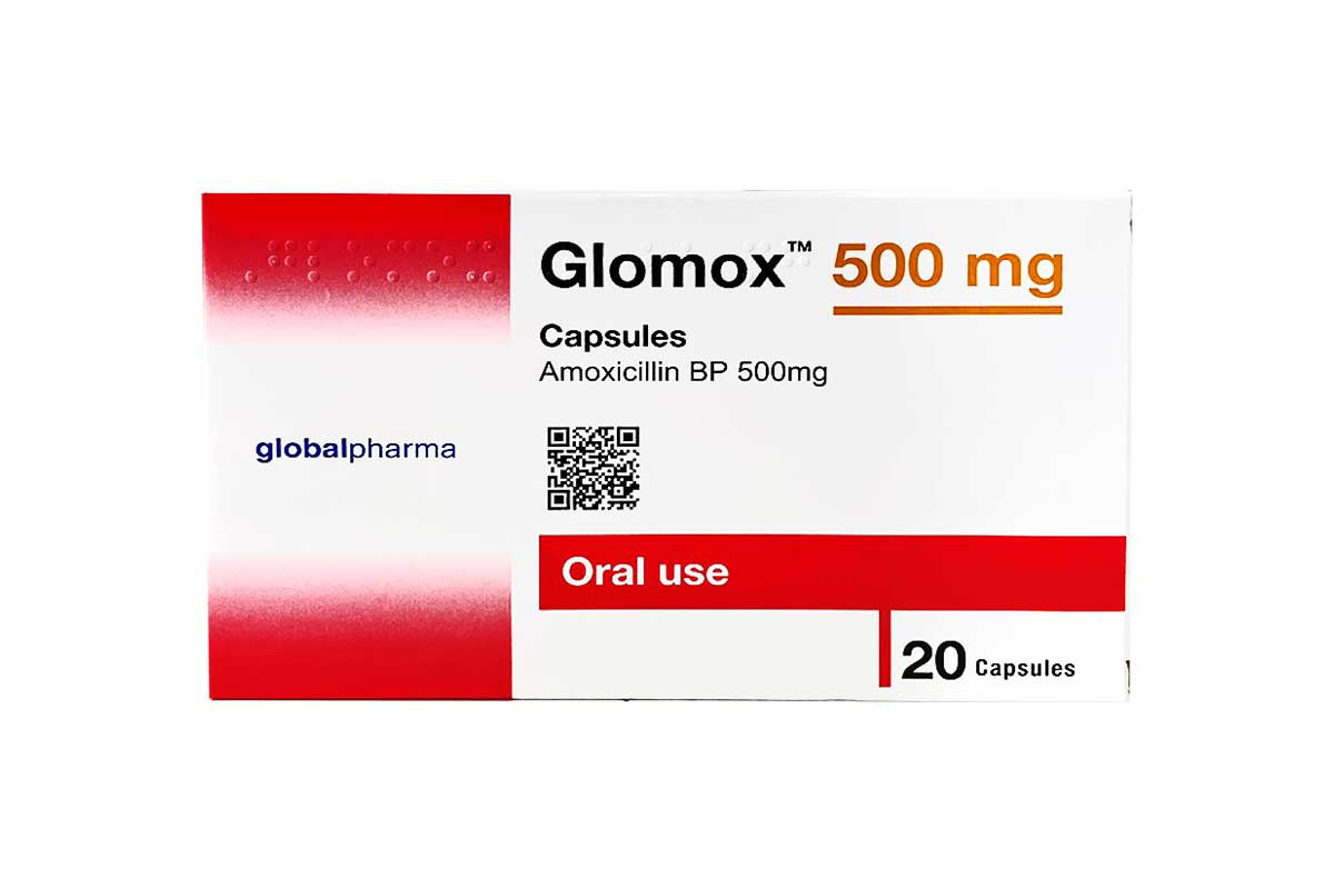 GLOMOX 500 MG 20 CAPSULES - Berlin Pharmacy