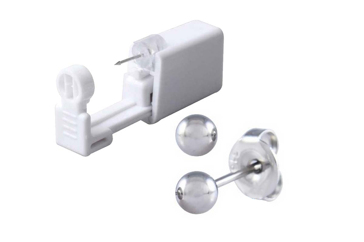 PRIMED EAR PIERCING 23-451 S/S 4MM BALL WITH GUN - Berlin Pharmacy